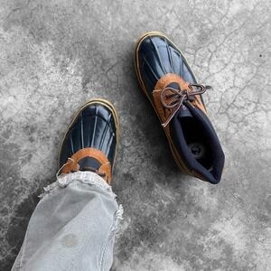 True vintage 70's Lop top leather duck boots men's size 8 very warm